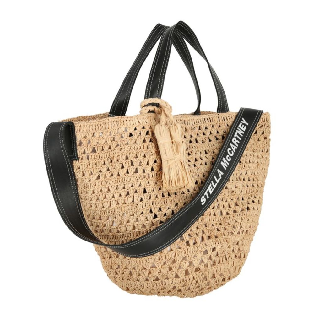Stella McCartney Straw Tote Beige Womens - Picture 2 of 5